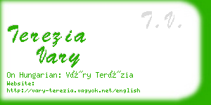 terezia vary business card